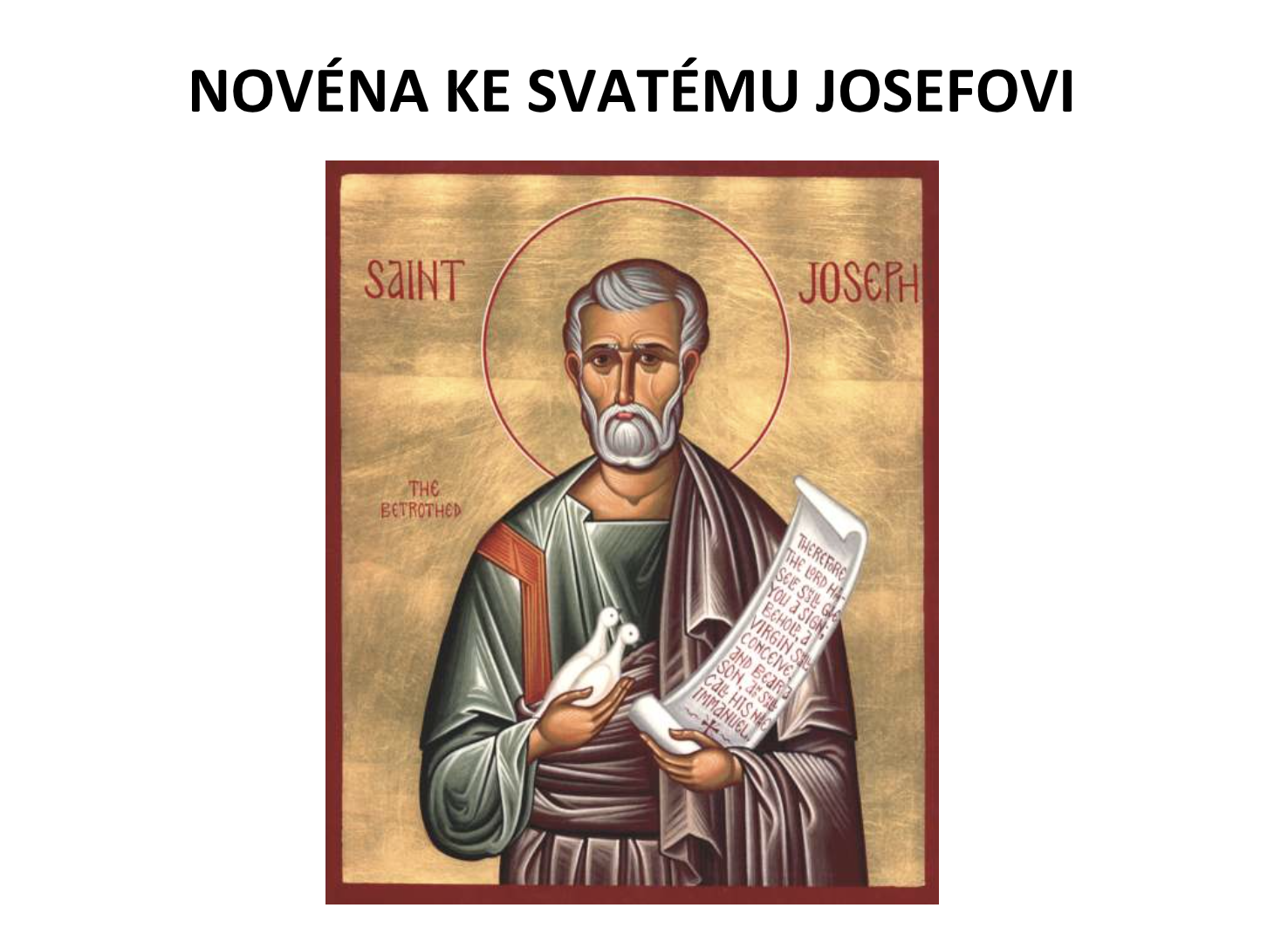 Novéna a modlitby ke sv. Josefovi