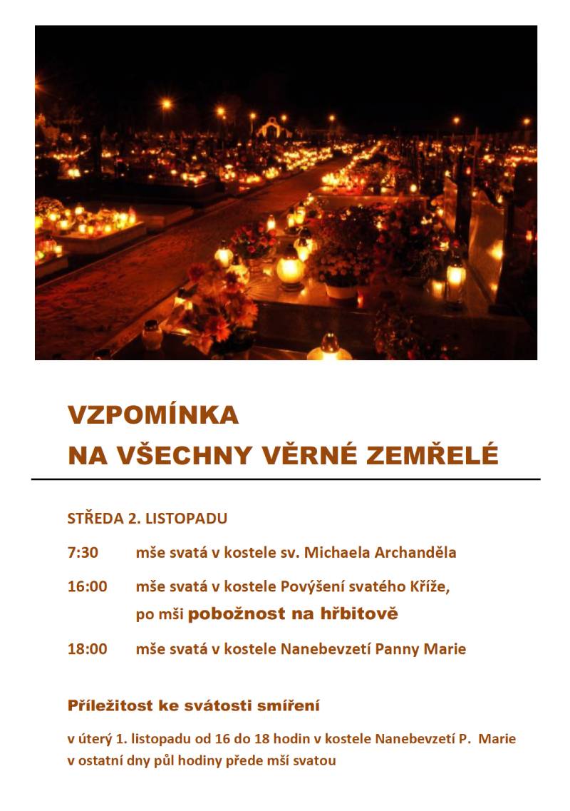 Vzpomínka na všechny věrné zemřelé